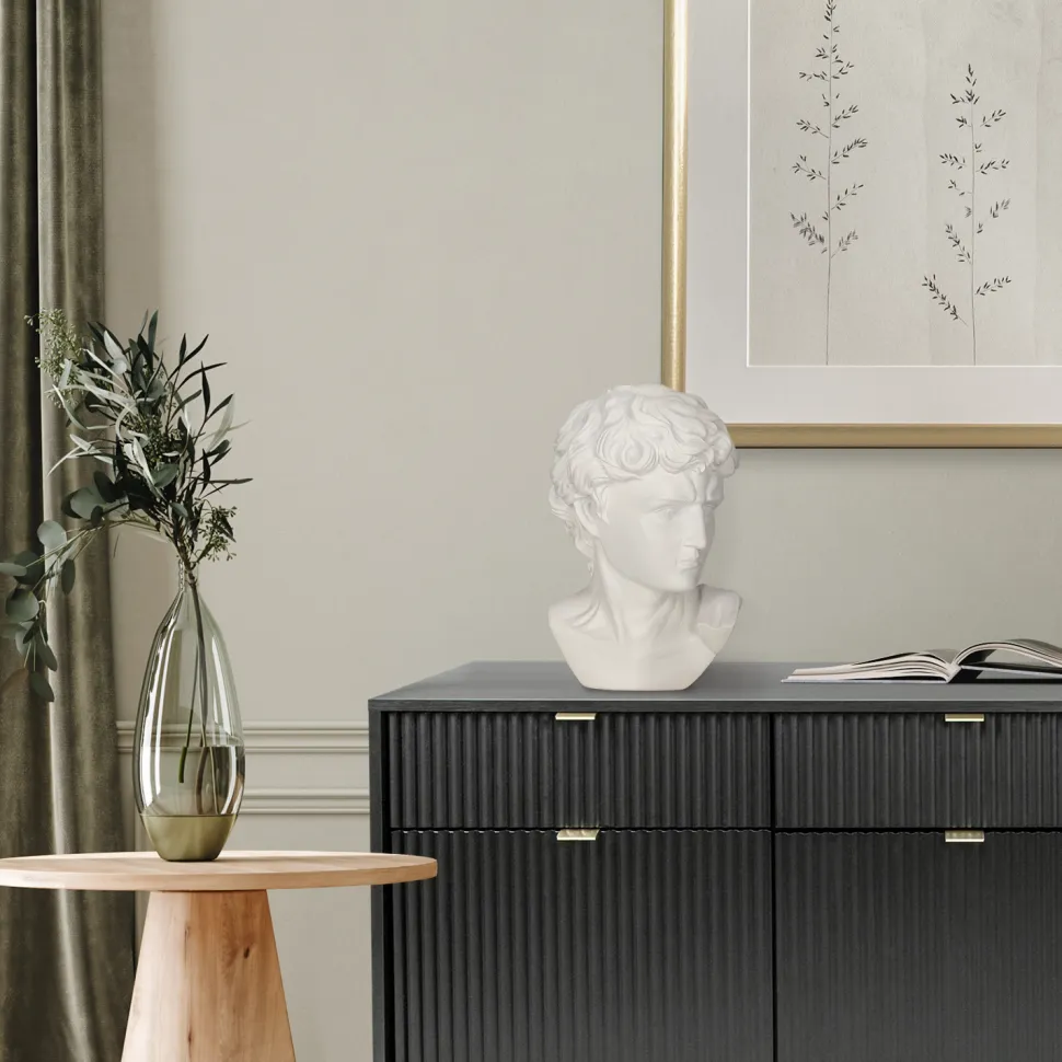 Dekoracja głowa Dawida biała