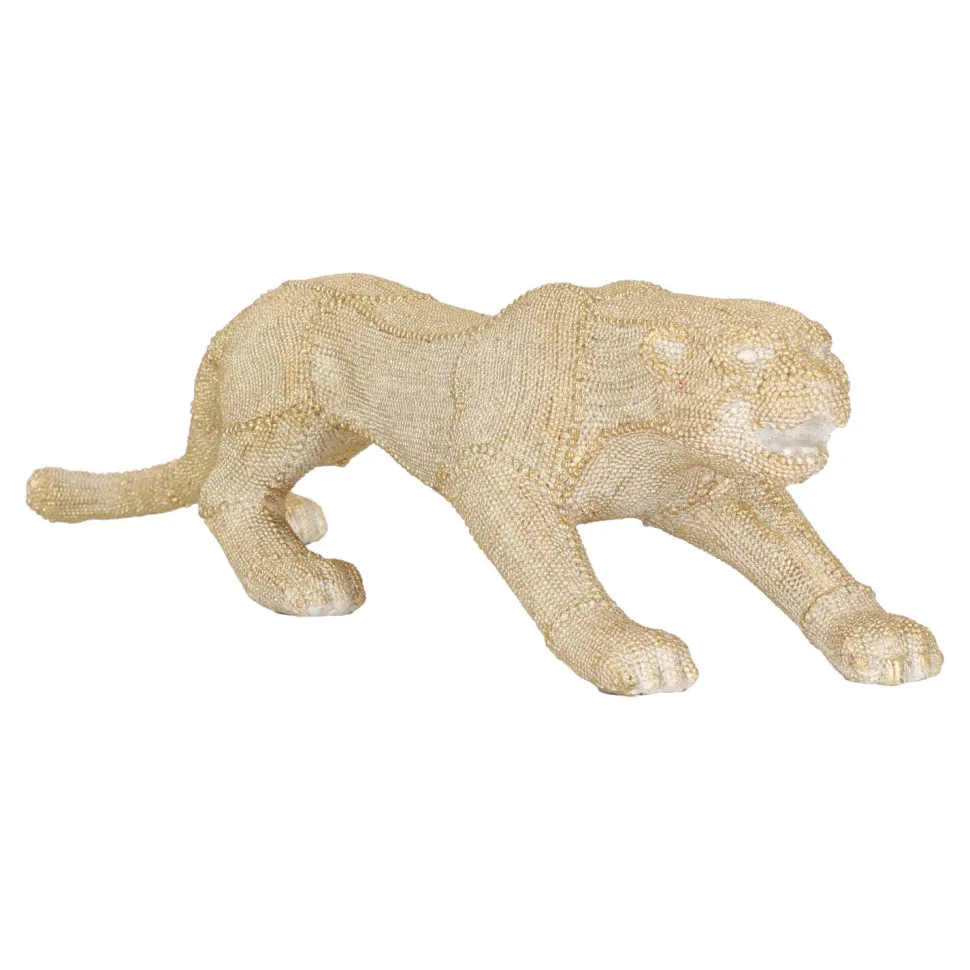 Dekoracja Pantera złota 15cm