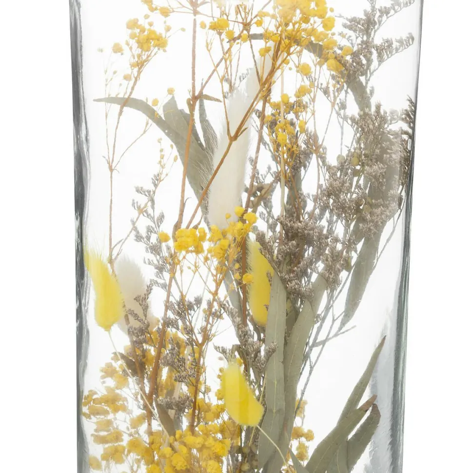 Dekoracja suszone kwiaty w butelce XL