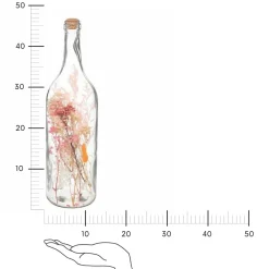 Dekoracja suszone kwiaty w butelce