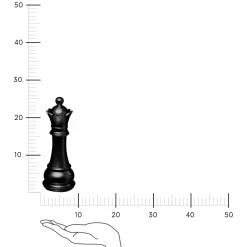 Dekoracja Szachy Hetman czarny 25,5cm