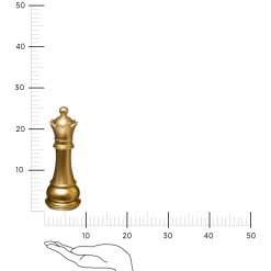 Dekoracja Szachy Hetman złoty 25,5cm