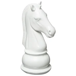 Dekoracja Szachy Skoczek biały 19 cm