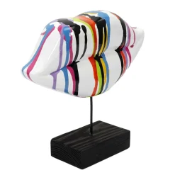 Dekoracja Usta białe/kolorowe