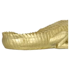 Dekoracja Victor Krokodyl złoty 39cm