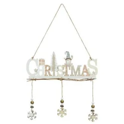 Dekoracja wisząca Christmas 29,5 cm       drewniana