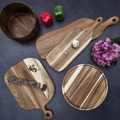 Deska do krojenia drewniana 45 cm