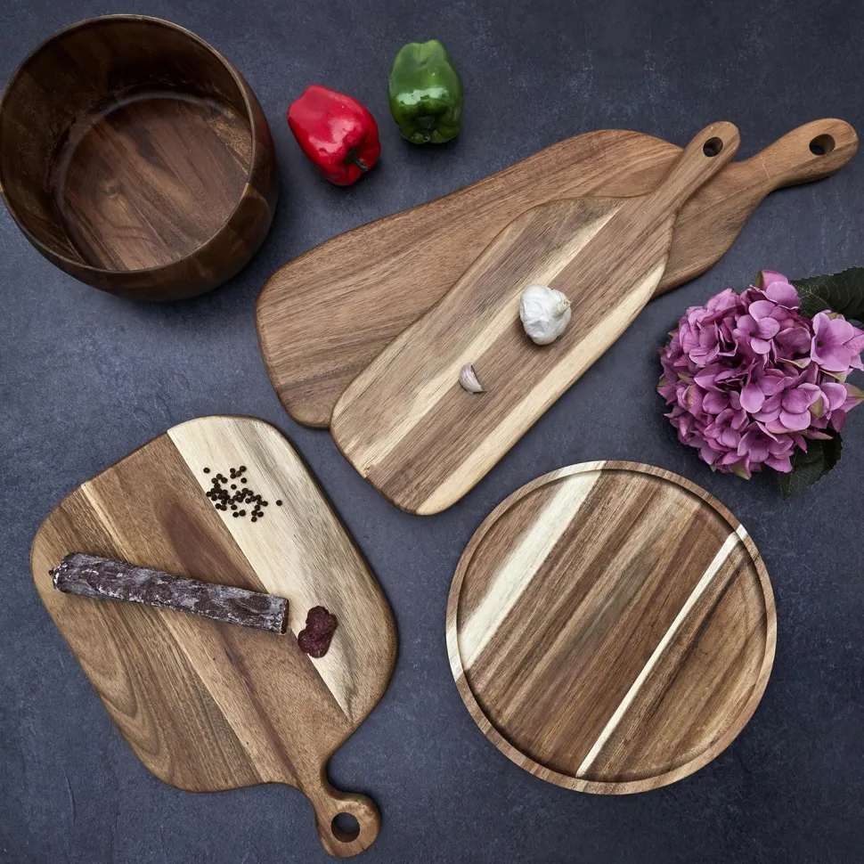 Deska do krojenia drewniana 45 cm