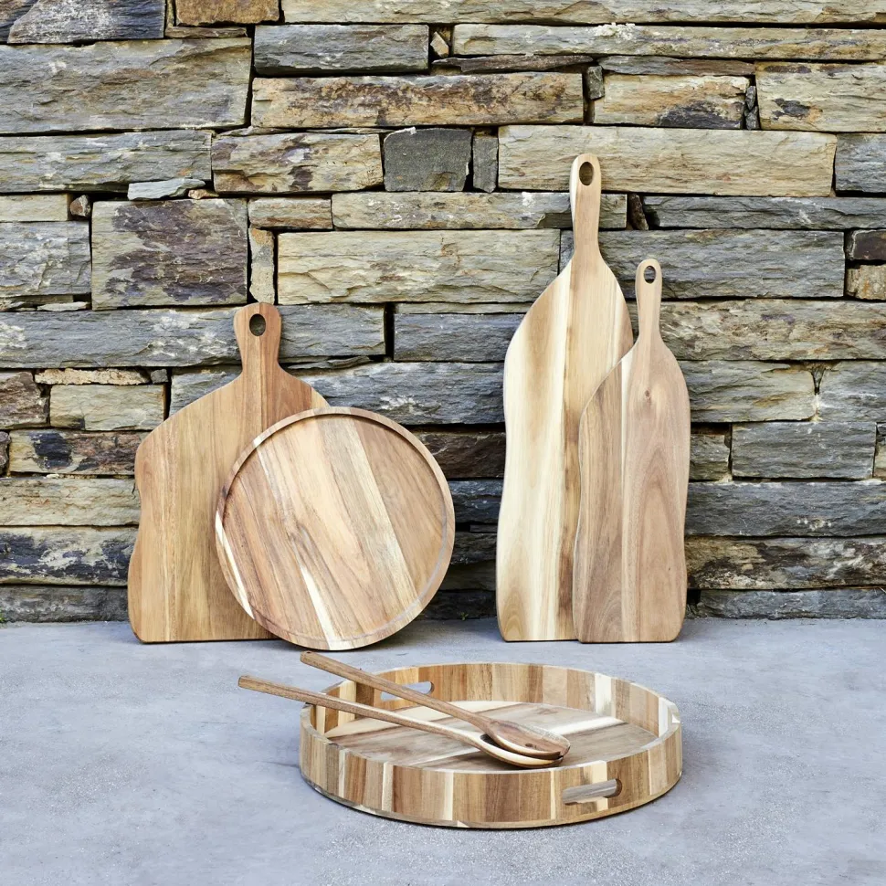 Deska do krojenia drewniana 45 cm