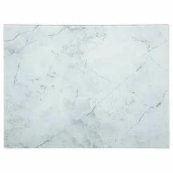 Deska do krojenia szklana white marble