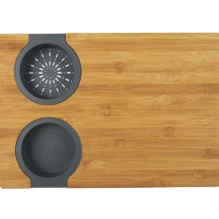 Deska do krojenia z miską i sitkiem