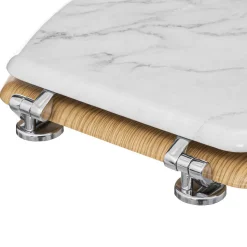 Deska sedesowa z efektem białego marmuru