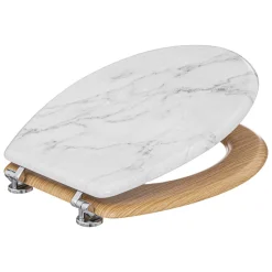 Deska sedesowa z efektem białego marmuru