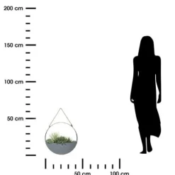 Doniczka dekoracja ścienna metalowa