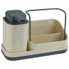 Dozownik / organizer kuchenny Sink caddy  beżowy