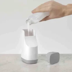 Dozownik na mydło w płynie szary JJ