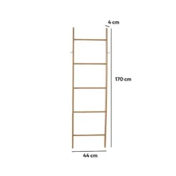 Drabinka na ręczniki 5-poziomowa          bambusowa