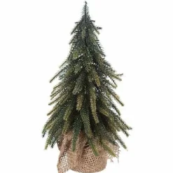 Drewniana choinka z gałązkami 27 cm z juty