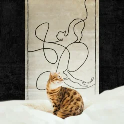 Dywan Cats Ivory 160x230 Carpet Decor Handmade Collection