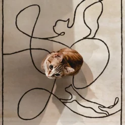 Dywan Cats Ivory 160x230 Carpet Decor Handmade Collection