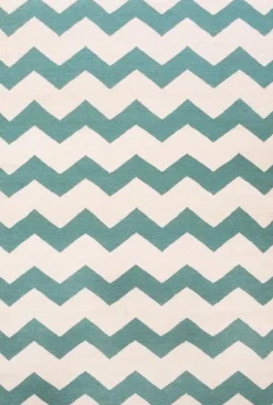 Dywan Chevron mint 120x180cm beżowy/zielony