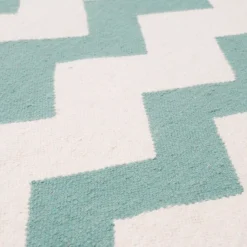 Dywan Chevron mint 120x180cm beżowy/zielony