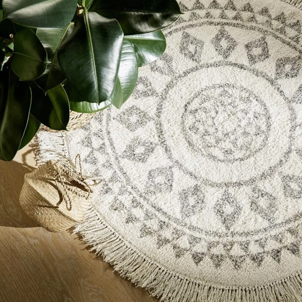 Dywan Etnik czarno-beżowy