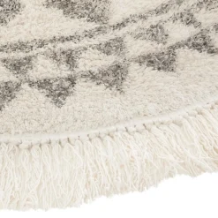 Dywan Etnik czarno-beżowy