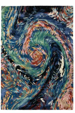 Dywan Flores Blue 200 x 300 cm Handmade