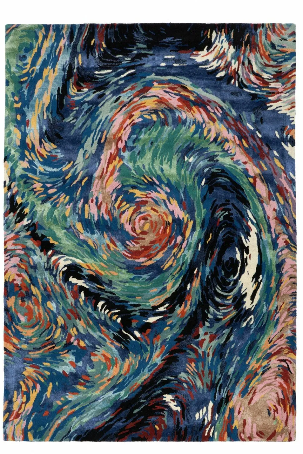 Dywan Flores Blue 200 x 300 cm Handmade