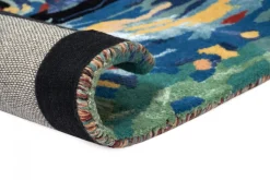 Dywan Flores Blue 200 x 300 cm Handmade