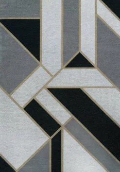 Dywan Gatsby Black 200x300 Art deco