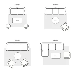 Dywan Grain niebieski 160x230cm