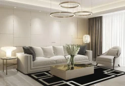 Dywan Hampton Black 160x230 Art deco