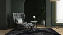 Dywan Neptun Blue 160x230 Carpet Decor Art Deco