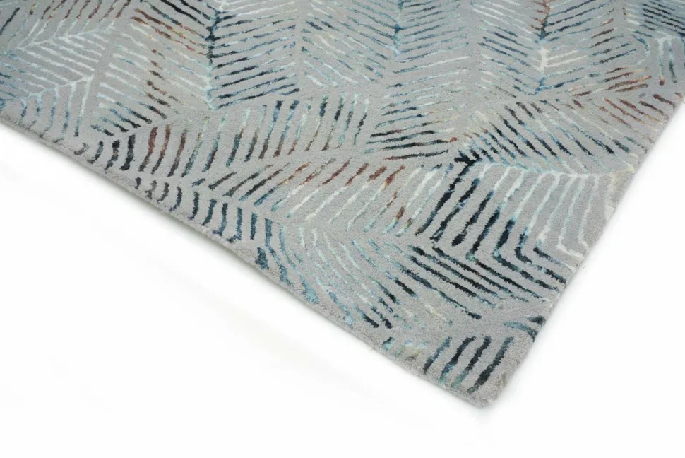 Dywan Palms Grey 200x300 Carpet Decor Handmade Collection