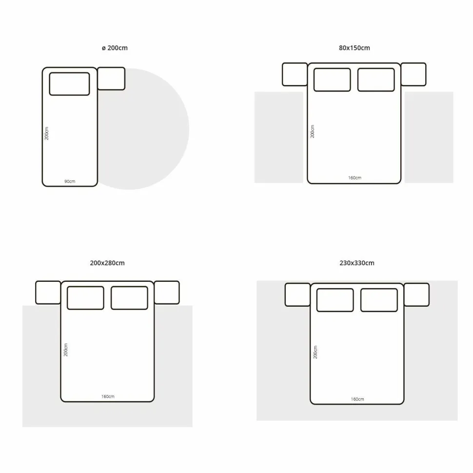 Dywan Shaggy Dots szary 140x200cm