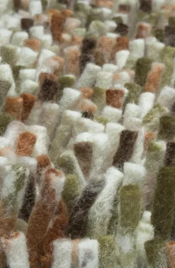 Dywan Shaggy Rocks pomarańczowo-zielony