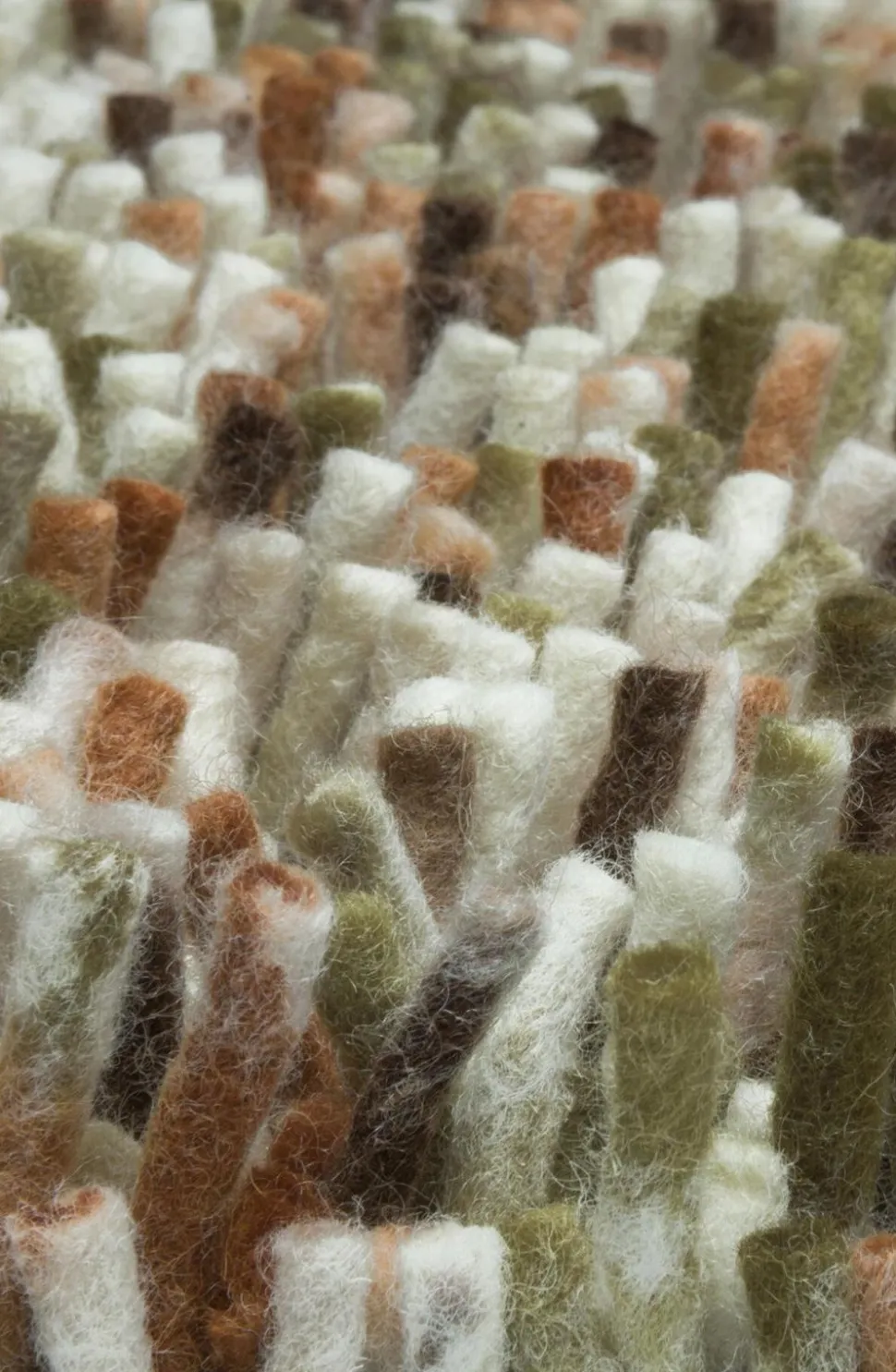 Dywan Shaggy Rocks pomarańczowo-zielony