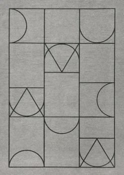 Dywan Signet Black 160x230 Art deco