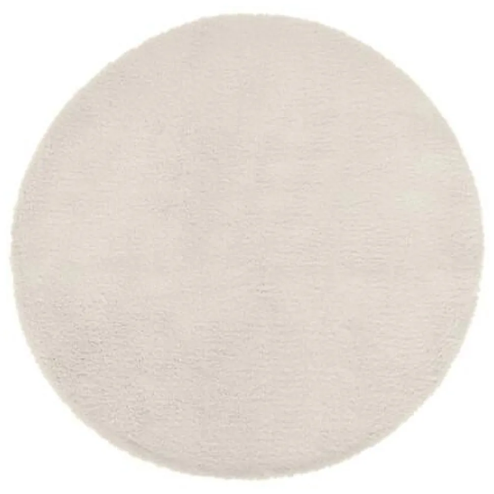 Dywan ze sztucznego futerka 80 cm beżowy