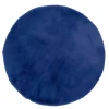 Dywan ze sztucznego futerka 80 cm granatowy