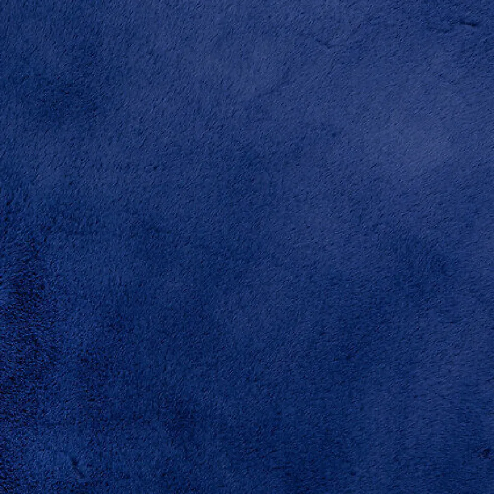 Dywan ze sztucznego futerka 80 cm granatowy
