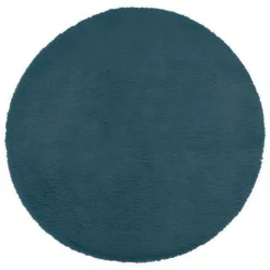 Dywan ze sztucznego futerka 80 cm niebieski