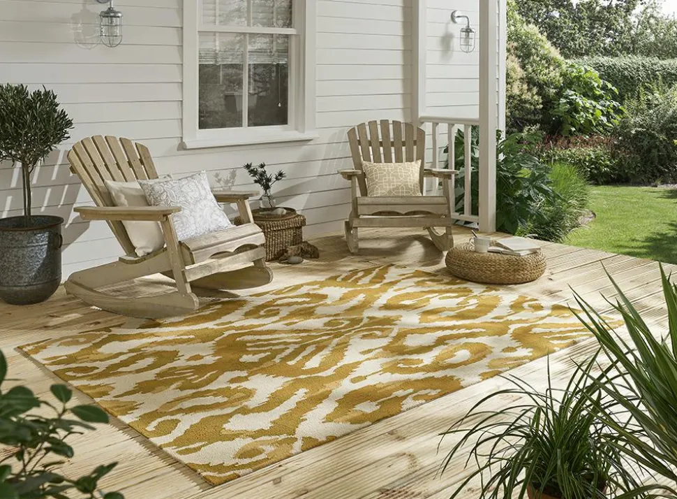 Dywan zewnętrzny Kasuri ochre 140x200cm