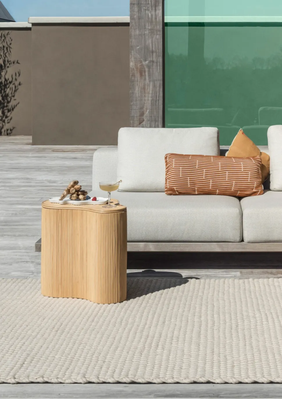 Dywan zewnętrzny Lace White Sand 160x230cm