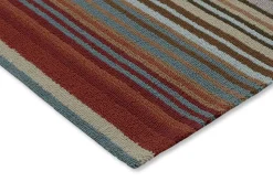 Dywan zewnętrzny Spectro Stripes Teal Sedonia Rust 200x280cm