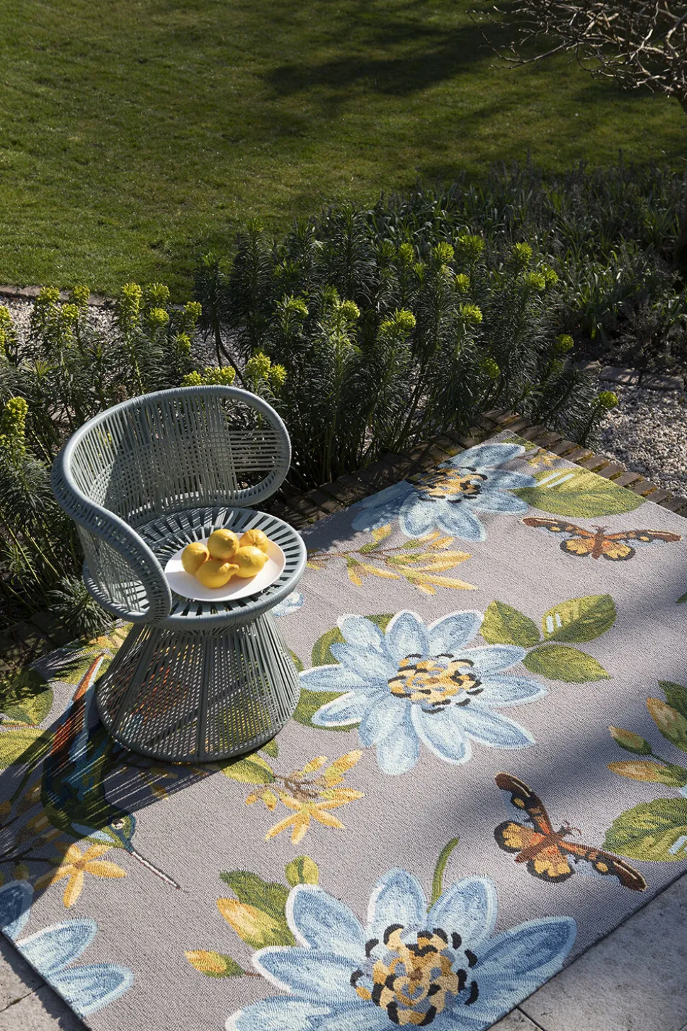 Dywan zewnętrzny Spring Lotus Grey 140x200cm