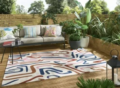 Dywan zewnętrzny Synchronic Orchid Brazilian Rosewood Origami 160x230cm