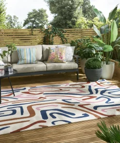 Dywan zewnętrzny Synchronic Orchid Brazilian Rosewood Origami 160x230cm